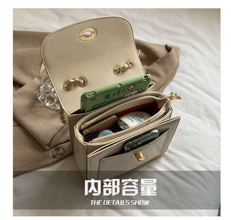 

Quality PU Leather Solid Color Back Pack Bags For Women Backpack School Bags For Teenagers Girls Chain female shoulder bag small