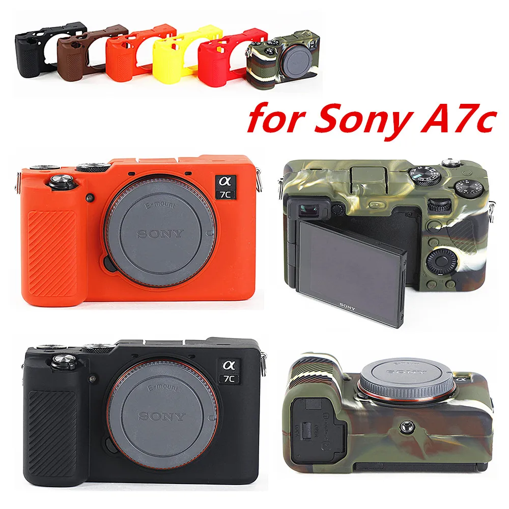 Силиконовый чехол кожа брони для камеры Sony A7c A9 A7 A7R A7S Mark II III IV A7II A7SII A7RII A7III A7RIII A7RIV