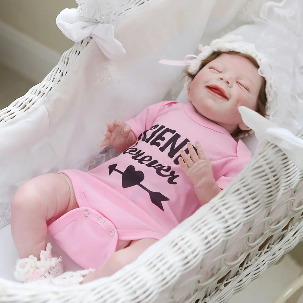 

Silicone Reborn Baby Doll Vinyl Toys For Baby Boy Girl Dolls Gift Kids Birthday Christmas Gifts