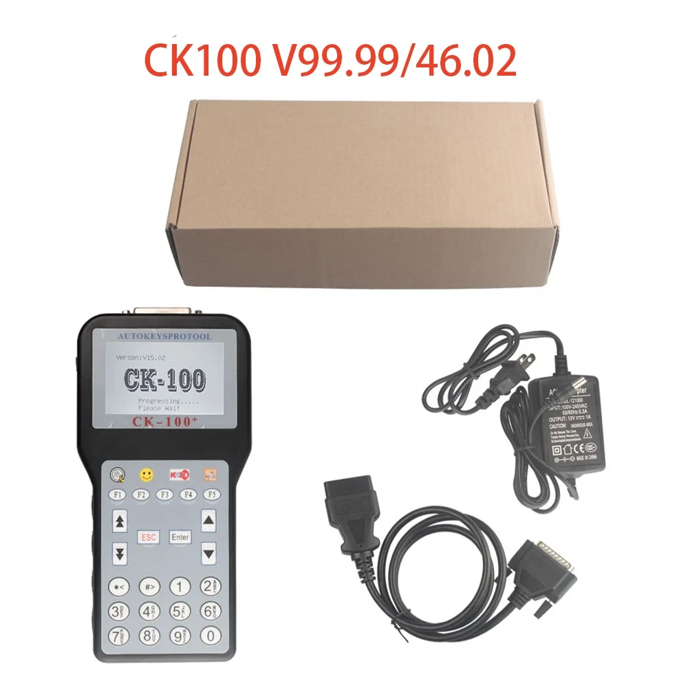 

Программатор ключей CK100, диагностический инструмент V99.99/46,02 OBD2 с многоязычным транспондером SBB, программатор ключей с маркером 1024