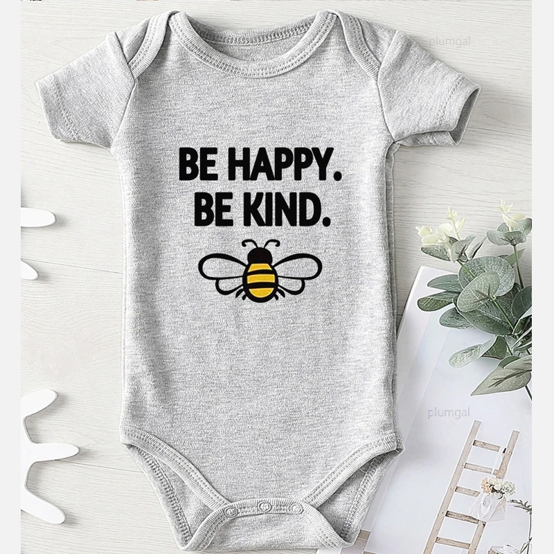 Одежда для новорожденных девочек цельный комбинезон боди с принтом пчелы зимний