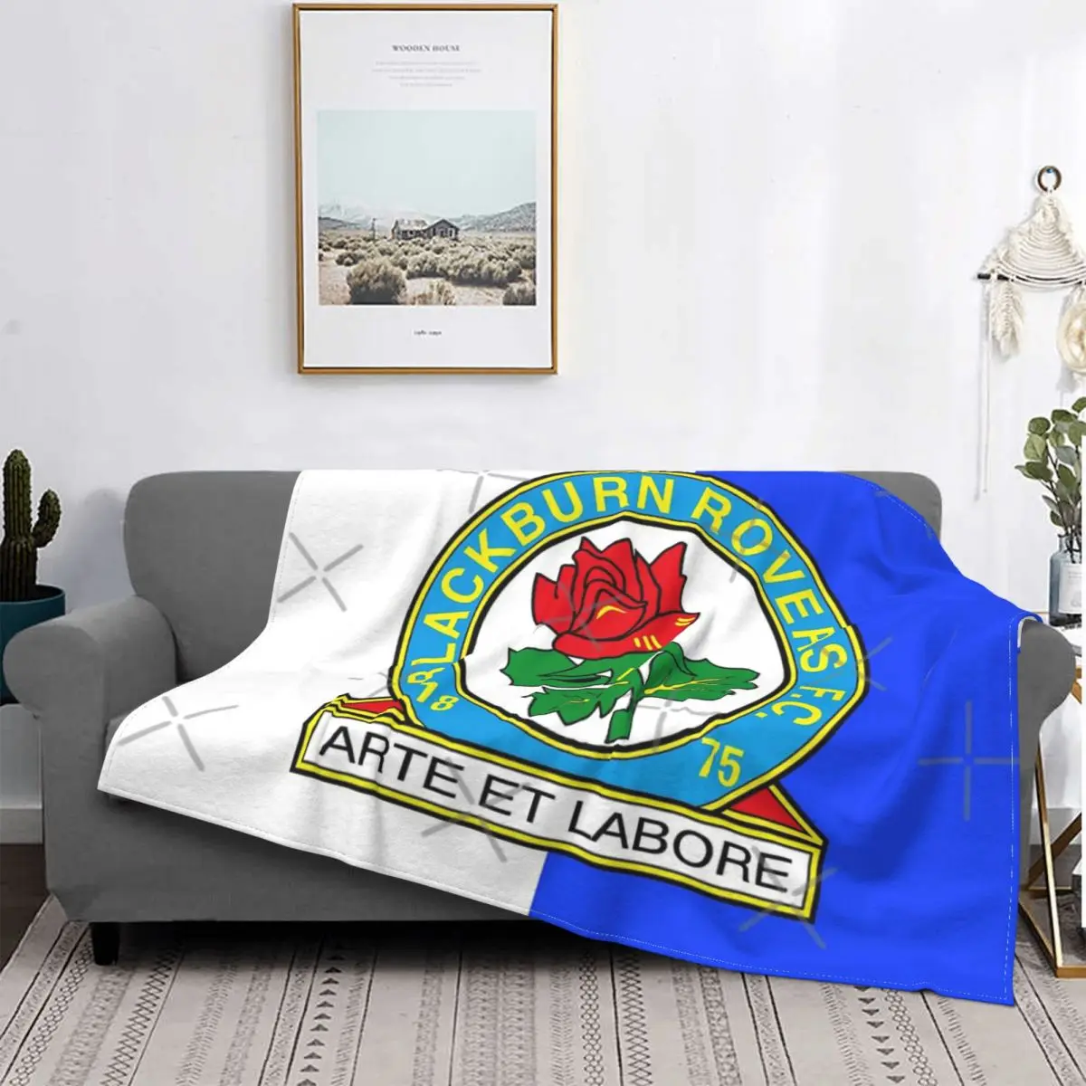 

Blackburn roверс-Manta с логотипом Fc, colcha a cuadros para cama, sofa, funda a cuadros, toalla de playa de lujo