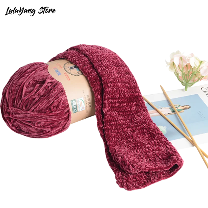 Вязание бархат шениль сделай сам 100 г нитки со льдом мягкие рукоделие средней