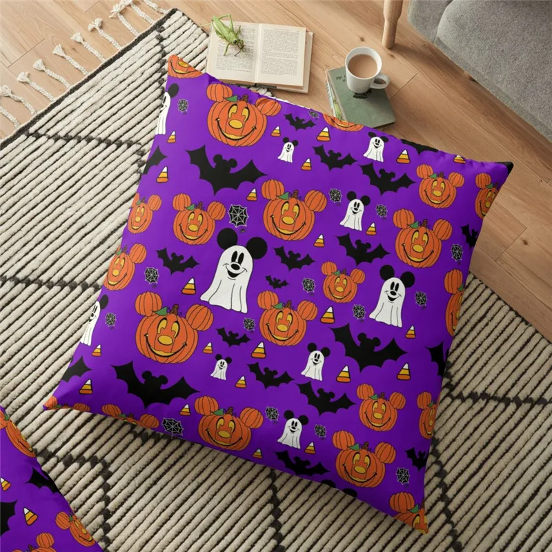 

Merry christmas Cushion Cover Halloween Mouse Purple Printed 45*45cm Christmas Pillowcase Gifts Xmas Cushion Decorative for home
