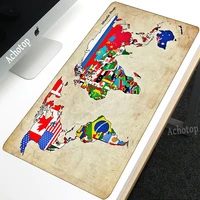 new world map speed locking edge large natural rubber mouse pads waterproof game desk mouse pad keyboard mat for warcraft lol