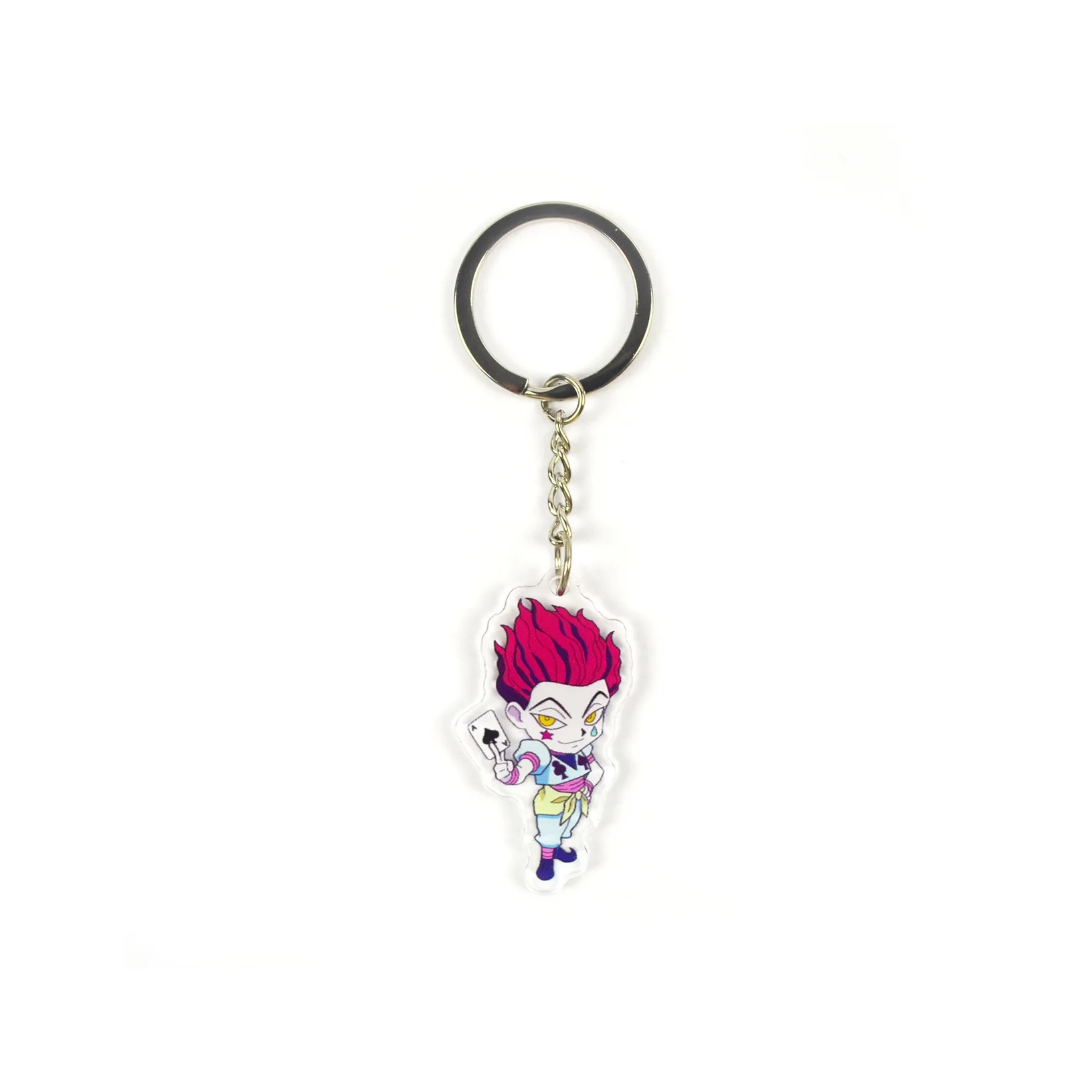 

Anime HUNTERHUNTER Keychain Acrylic Drops Of Glue Character Cartoon Surrounding Key Ring Kawaii Comic Figure Decoration Pendant