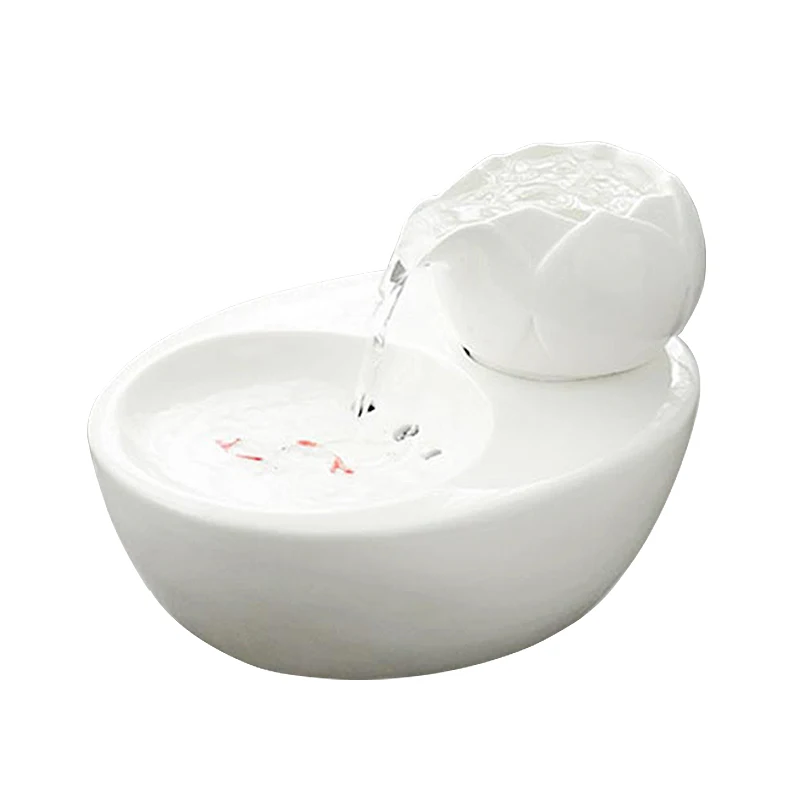 220V ПЭТ Керамика фонтан воды автоматический петля крытый фонтаны настольный мини