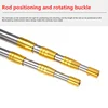 1.5m/1.7m/1.9m/2.1m/2.5m head ring five-claw harpoon spear rod fish dip net telescopic stainless steel outdoor fishing tool 6