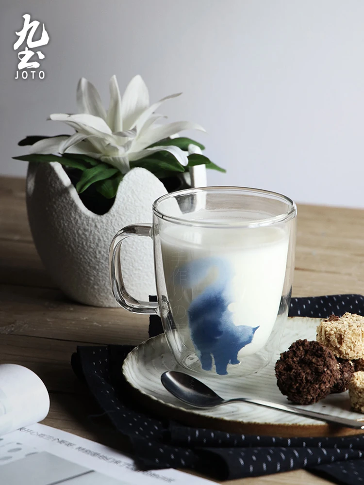 Милые кружки с принтом кошки чашки для чая кофе стакан молока вина бутылка воды