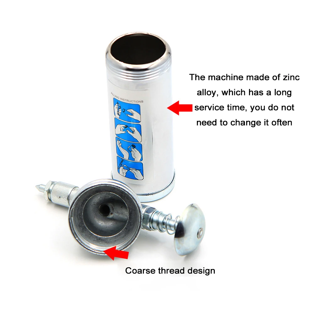 

80cc Capacity 1000psi Mini Multi Grease Gun Single Hand Pump Operation Tool Hose High Pressure Oiler Bicycle Motorbike Gears