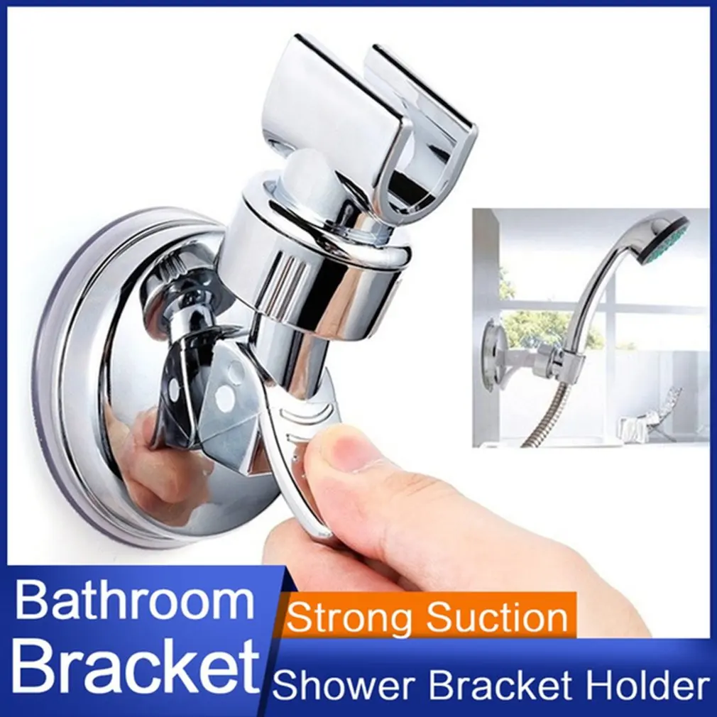 

360 Degree Adjustable Sucker Type Durable Shower Bracket Base Strong Suction For Tiles Smooth Metal Surfaces
