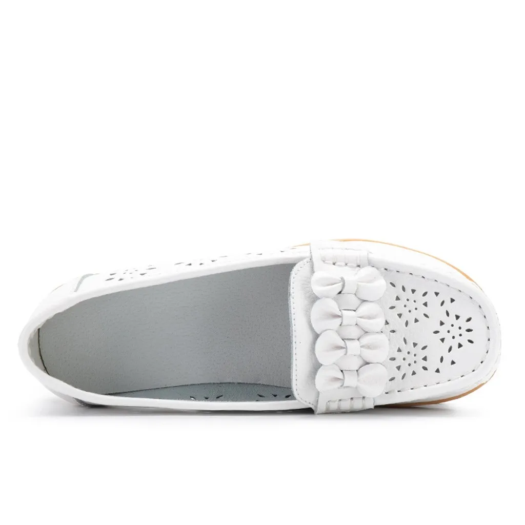 Повседневная женская обувь SAGACE размера плюс дышащие туфли лодочки без шнуровки с