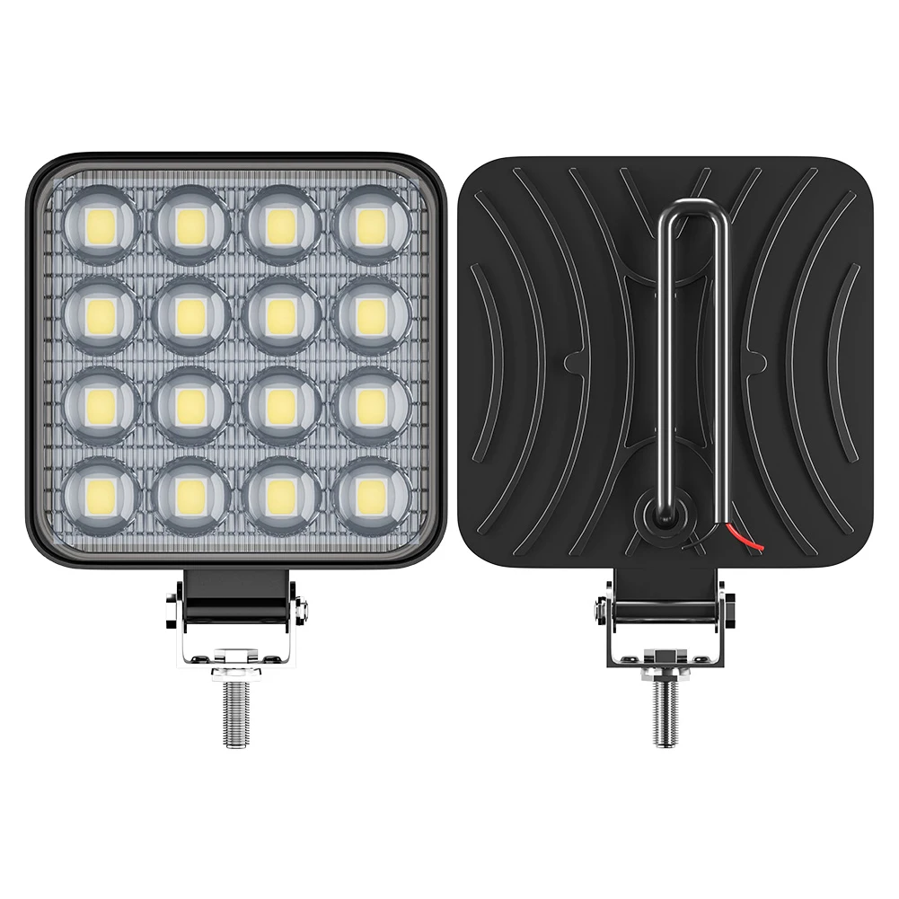 

2Pcs Off-road LED Work Light Square Light Super Bright Daylight White Lights 48W 12V/24V Car Motorcycle Trucks Motorcycle Lamp