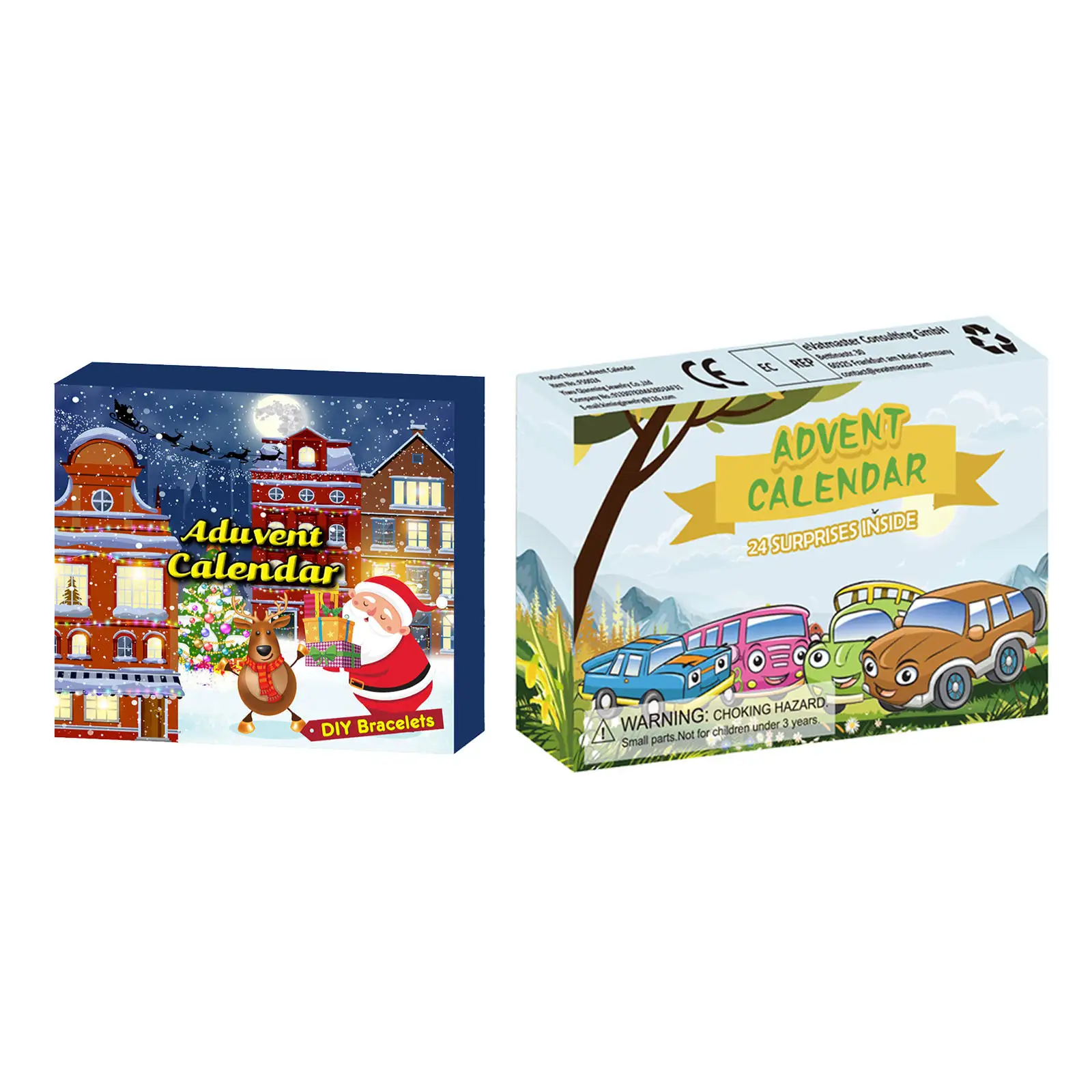 

Christmas Advent Calendar Birthday Blind Box Ornaments Jewelry Findings