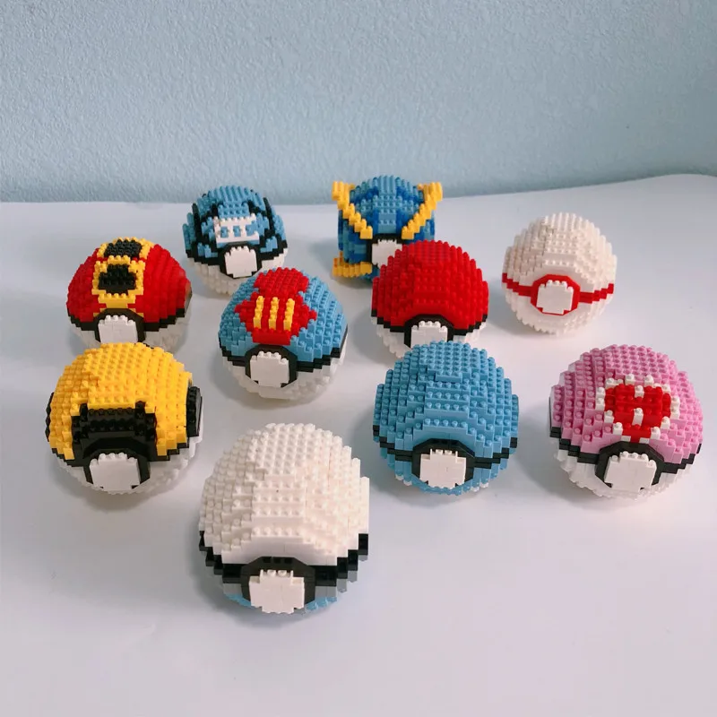 Pokémon блок дизайн дешевые игрушки Строительные блоки 10 видов стилей на выбор мини
