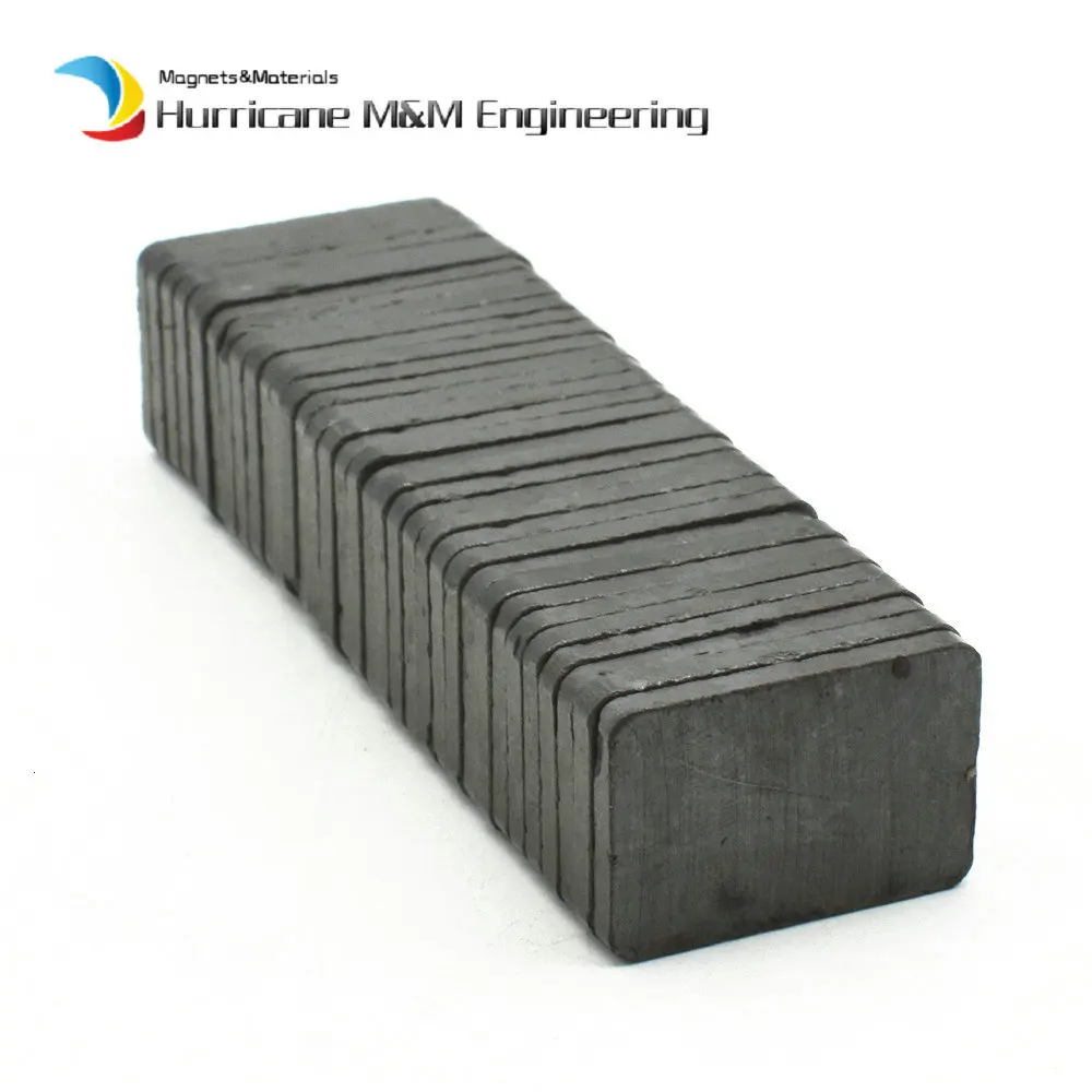 Ферритовый магнитный блок 30x20x3 мм бар класс C8 Cerramic постоянные магниты для рекламной доски домашнего использования 60 шт