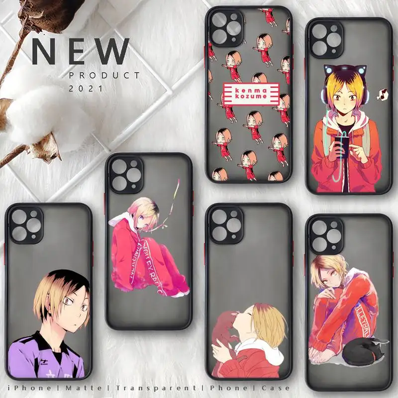 

Kenma Kozume of Haikyuu Phone Case matte transparent For iphone 7 8 11 12 plus mini x xs xr pro max cover