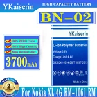 BN-02 3700mAh запасная батарея для Nokia XL 4G RM-1030 RM 1061 литиевая батарея BN02 Batteria