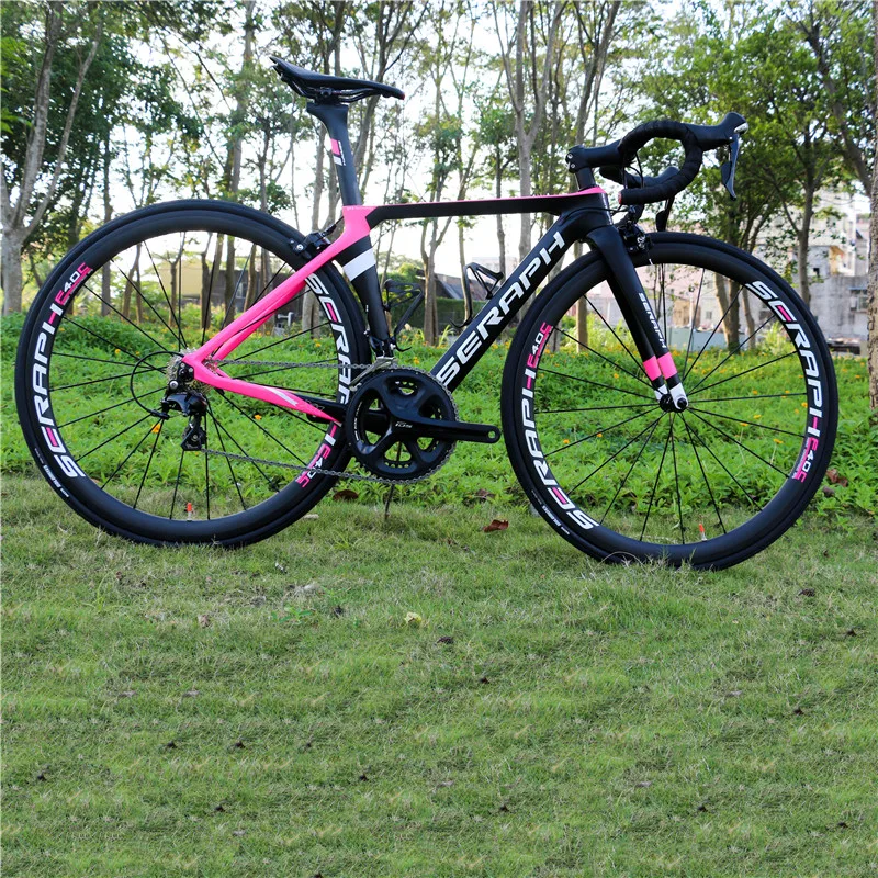 

Full carbon aero road complete bike 22 speed shiman0 R7000 BB71 press in bottom bracket 1423 spoke R8000 pink complete bike TT-X