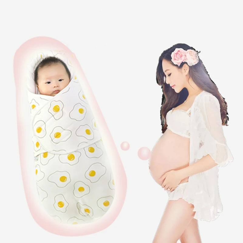 

Newborn Pure Cotton Hooded Blanket Warm Soft Swaddle Sleeping Bag Stroller Wrap