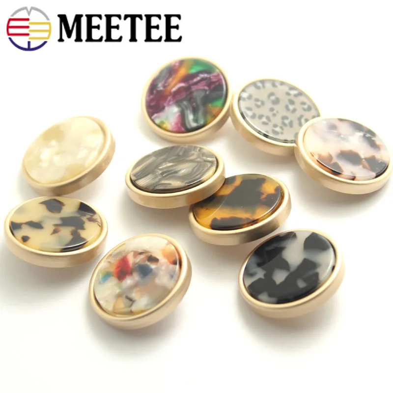 18/23/25/28mm 5pieces Fashion Metal Buttons Women Suit Coat Jacket Decorative Botones DIY Sew on Shank Button Sewing Accessories|Пуговицы| |