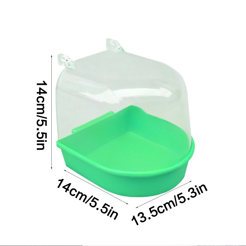 

Bird Water Bath Box Plastic Bathtub Parrot Bathing Supplies For Pet Supplies Bird Bath Shower Standing Bin Wash Space
