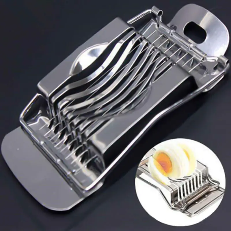 

Multifunctional Stainless Steel Boiled Egg Slicer Mushroom Tomato Cutter Chopper