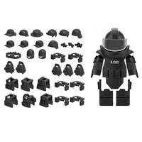 modern policemen vest equipment accessories building blocks military swat soldiers figures bomb disposal suit mini bricks toys