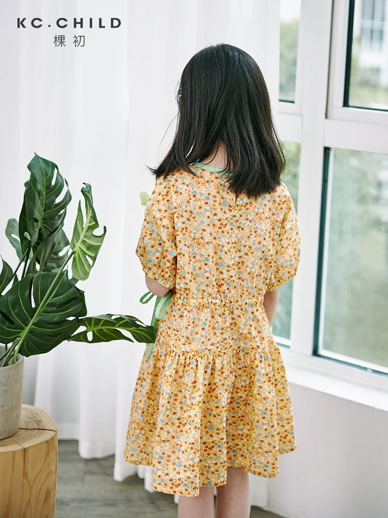 KC.Child коллекция 2020 года платье для девочки из хлопка в французском стиле с