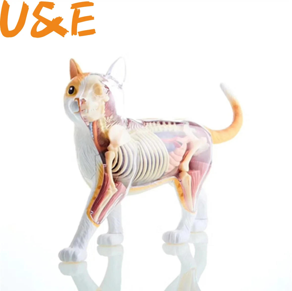 4D оранжевая и желтая игрушка для сборки кошек органайзер животных обучающая