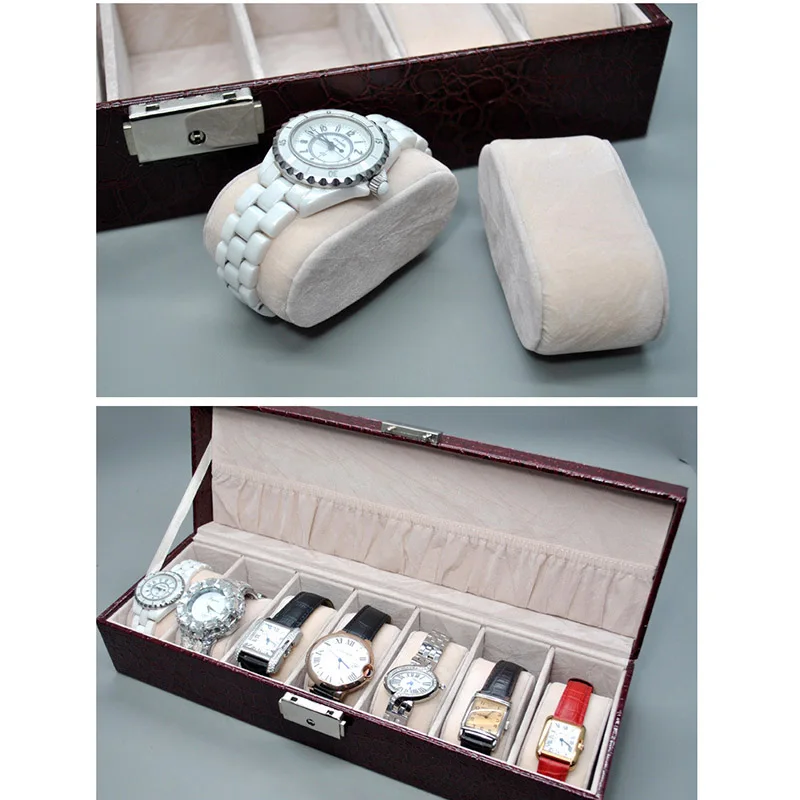 Горячая Кожа Часы Коробка Чехол серпантин Пряжка Кашемир для мужчин наручные