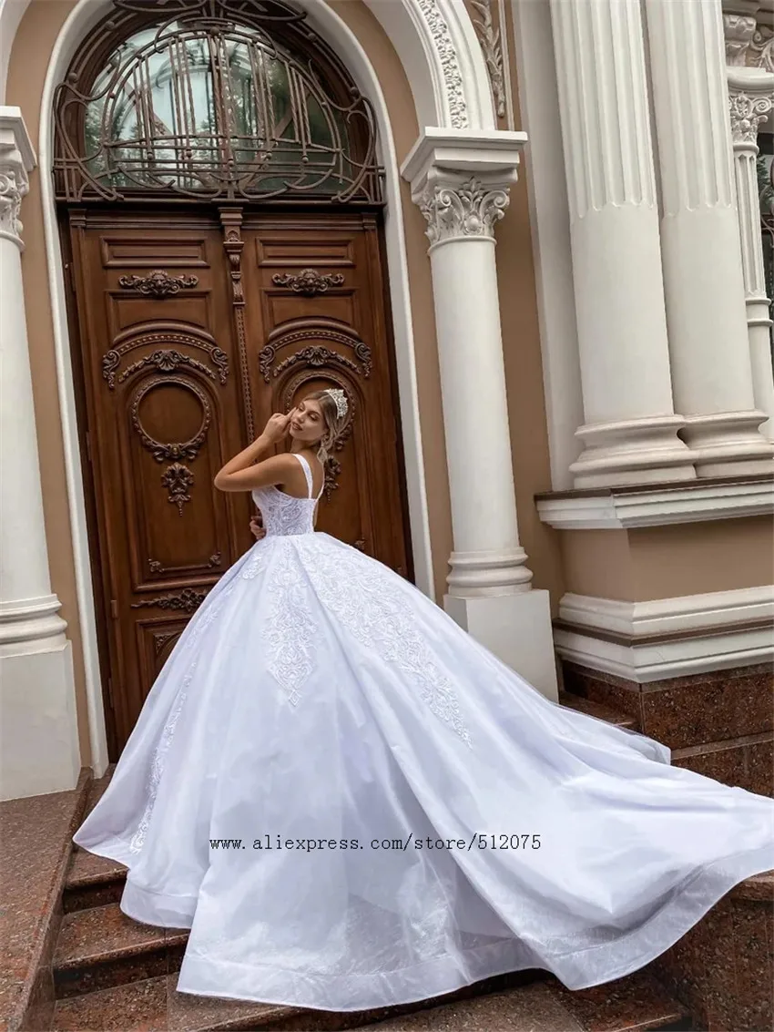 

robe de mariée Luxury Wedding Dresses Crystal Beading Bride Gown for women