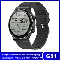 g51 smartwatch 2020 2021 bluetooth call 1 28 inch men watch music play smart wristband waterproof tws earphone fitness tracker