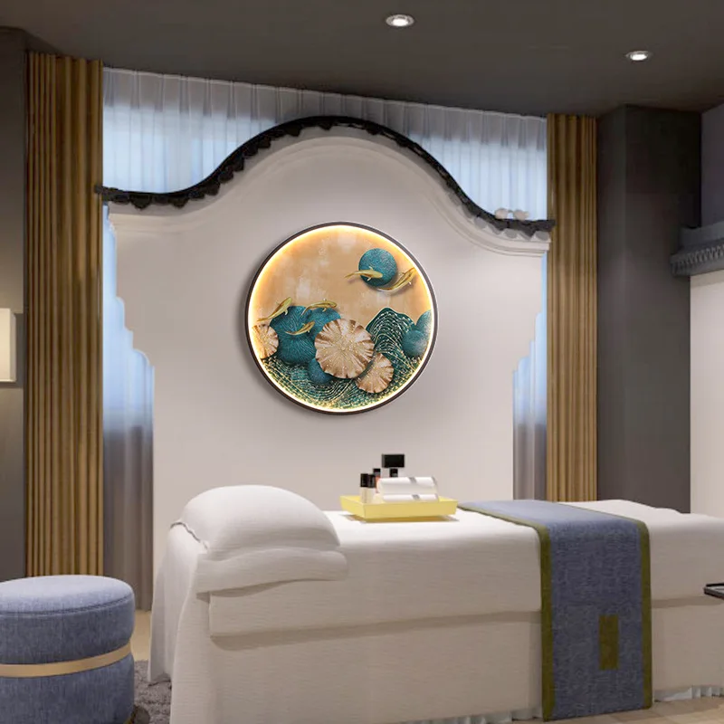 Китайская винтажная настенная лампа прикроватное бра для коридора гостиной