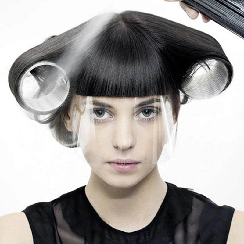 

100PCS Hairdressing Haircut Face Mask Shield Cover Hair Cutting Dyeing Protector Salon Hair Styling Care Tools