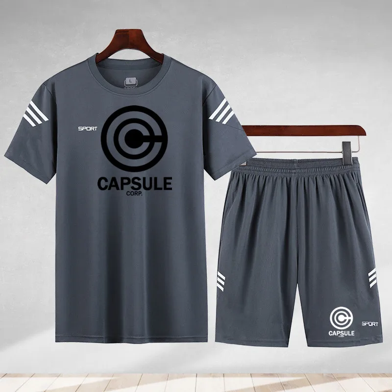 

New men's brand sportswear shorts suit short sleeve breathable T-shirt and shorts casual wear men's basketball training suit
