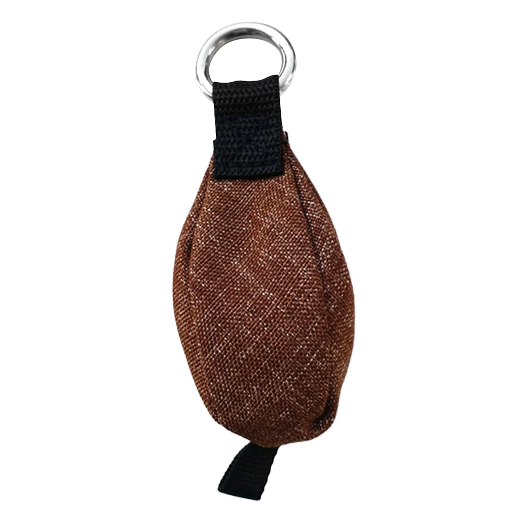 

250g / 8.8 oz Tree Surgeon Arborist Climbing Rope Working Throw Weight Bag Attached with Stainless Steel Ring for Throw Line
