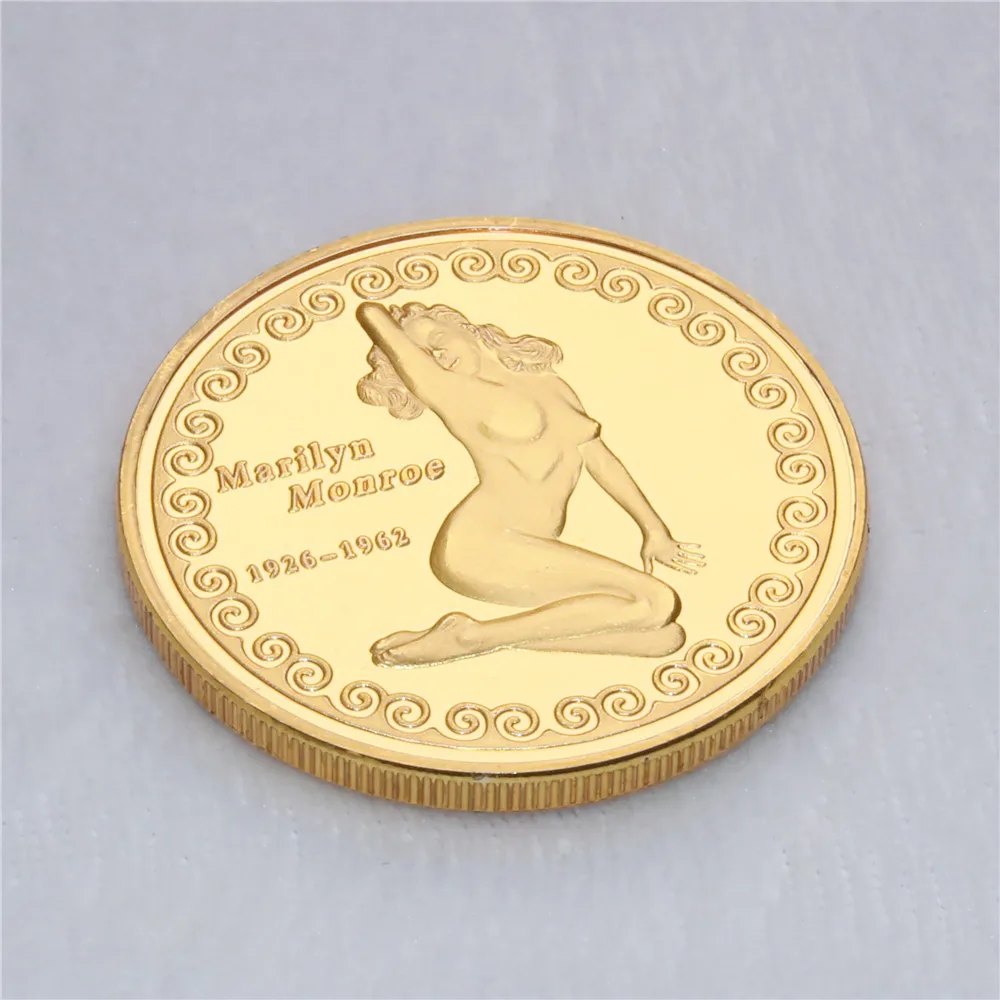

24k Gold Plated Seven Year Itch Marilyn Monroe Collectible Novelty Coin Token