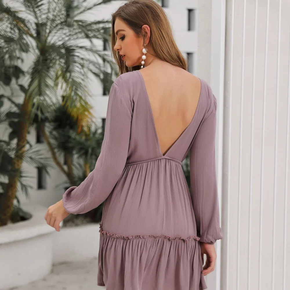 С глубоким сексуальным v-образным вырезом Для женщин Зимняя Дамская обувь с