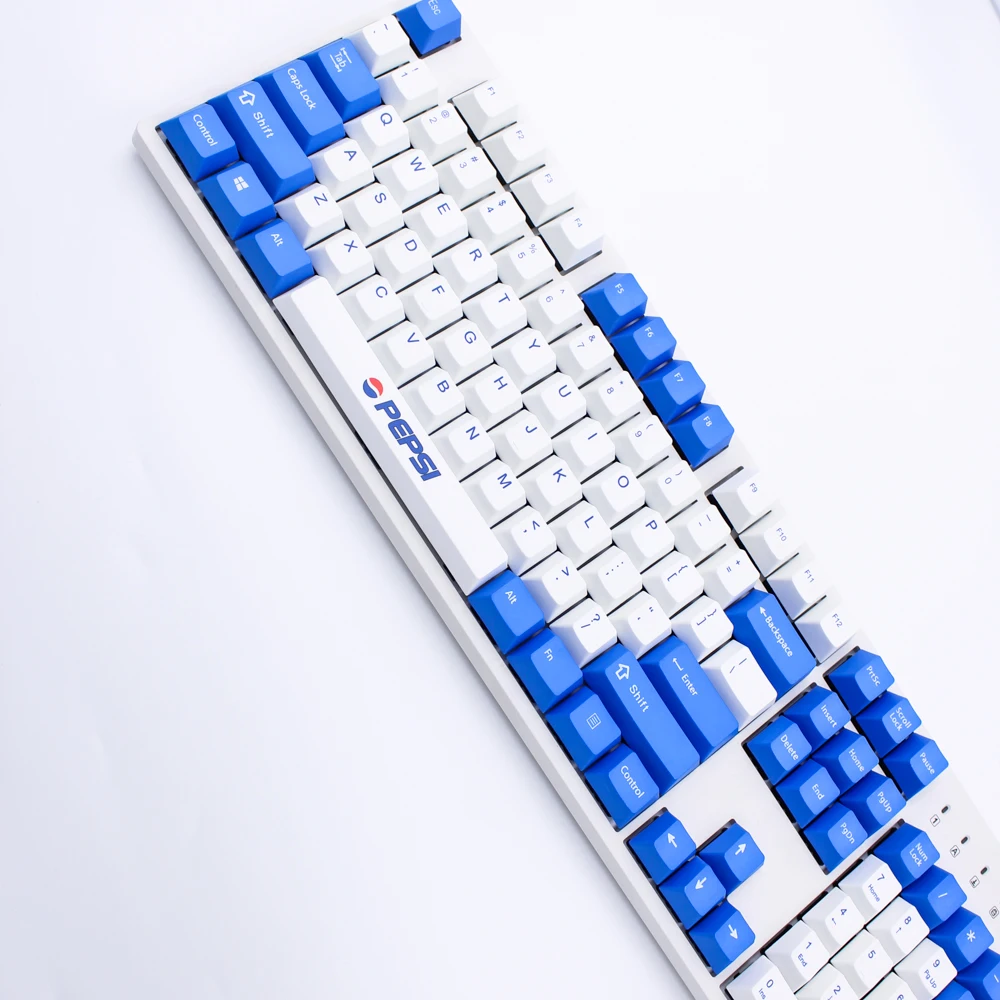 MP краситель-сублимированный PEPSI keycap 87/108 клавиш толстые клавишные колпачки pbt выключатель MX Cherry/NOPPOO/Флик механическая клавиатура колпачка