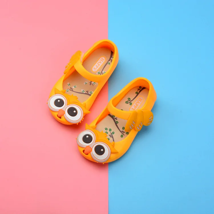 Сандалии для девочек новинка 2020 Симпатичные мини сандалии Melissa из ПВХ на плоской