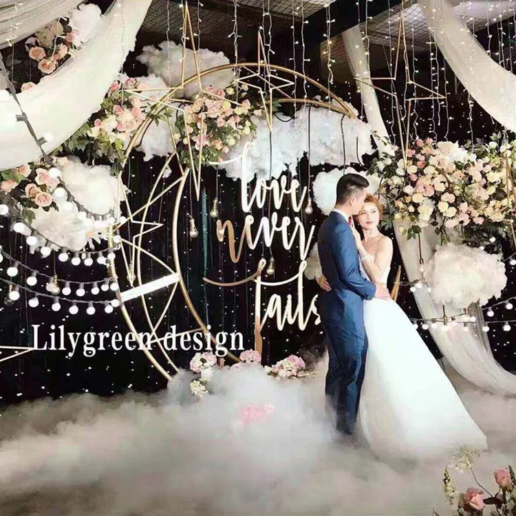 Луна корабль металлический Железный Арка Декор Свадьба стенд свадьба сцена фон