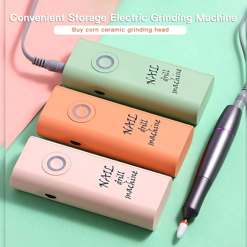 

Hot 20W 30000 RPM Electric Manicure Drill Nail Polish Gel Remove Machine Nail File Set Portable Nail Drill Polishing Tools