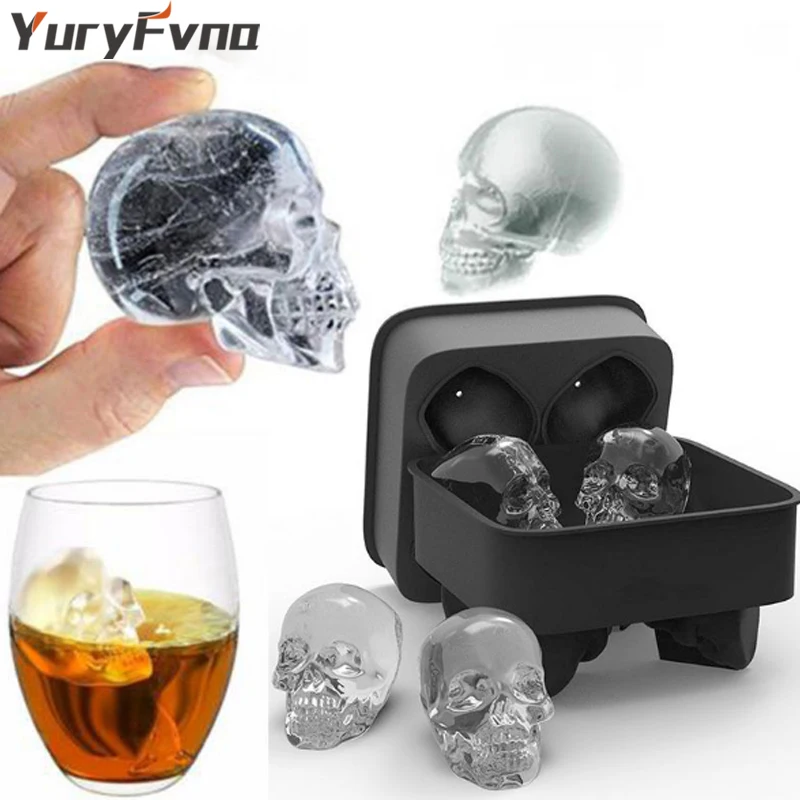 Контейнеры для кубиков льда YuryFvna с крышкой силиконовые формы 3D Силиконовая форма