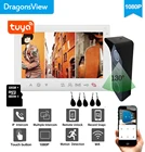 Видеодомофон Dragonsview, 7 дюймов, 1080P, Wi-Fi, RFID, с камерой