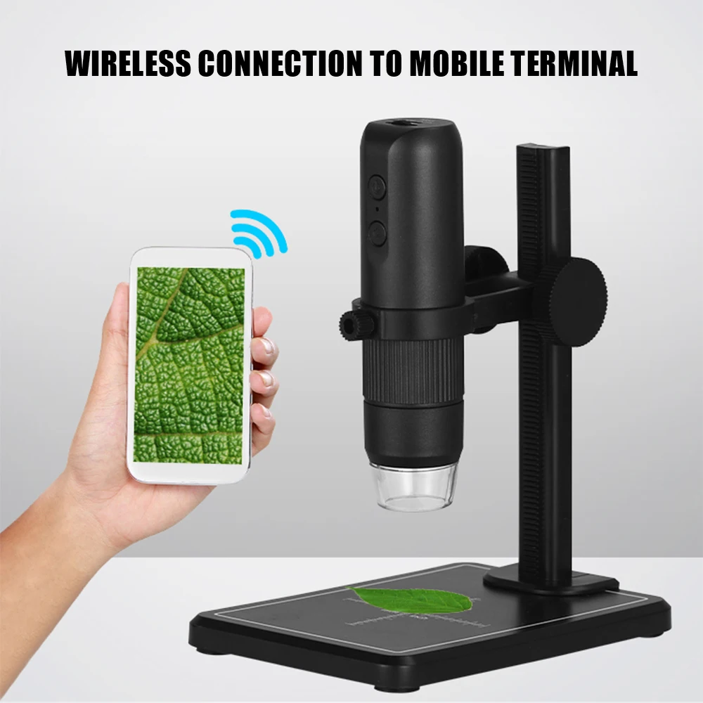 

Микроскоп MS5 с Wi-Fi, 1000X, HD, 1080P, USB-интерфейс, электронные стереомикроскопы, 8 светодиодный ных кронштейнов, для Android, IOS, ПК