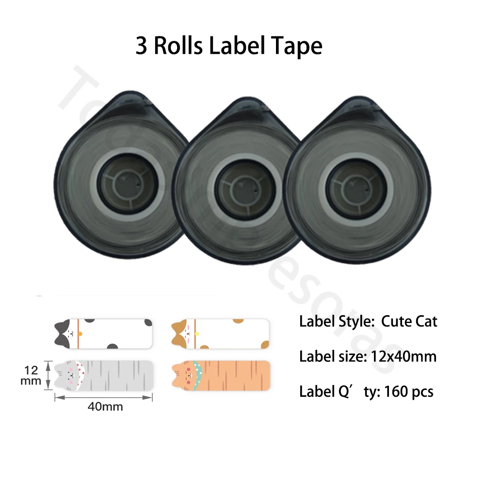 

Original Niimbot B16 Label Tape Paper Anti-Oil Price Label Printer Paper 3 Roll 6 Rolls Printer Supplies Sticker Paper Etiquetas