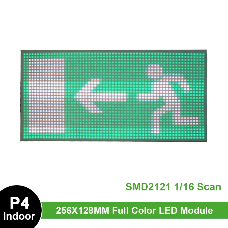 

P4 Indoor LED Display Panel Module 256x128mm 64*32pixels 1/16 Scan SMD2121 RGB 3in1 SMD Full Color P4 LED Screen panel module