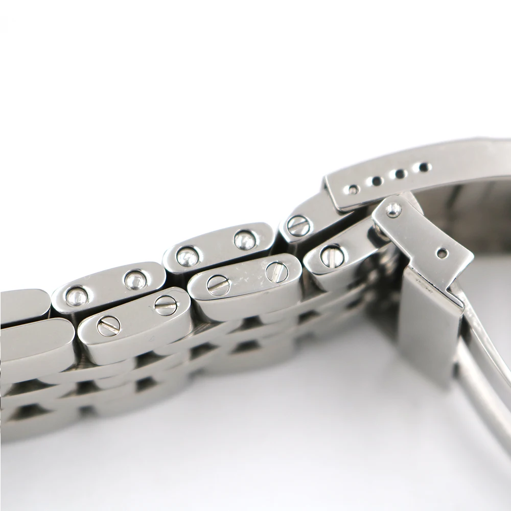 Rolamy 20 22 24mm High Qualtiy Silver Two Tone Gold  Stainless Steel Wrist  Strap Watch Belt Watch Band Strap For Breitling