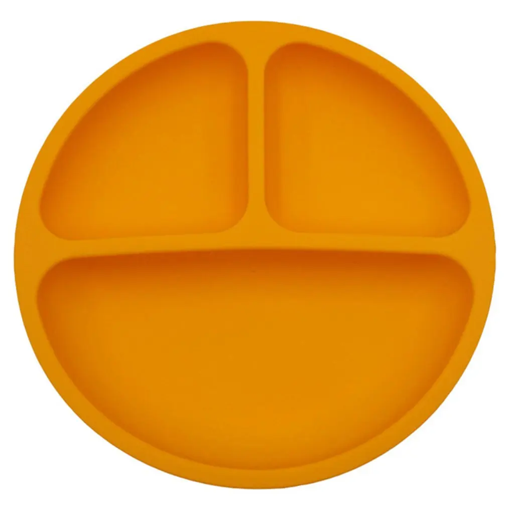 

Baby Silicone Dining Dish Tableware Food Storage Tableware Fruit Plates Kids Feeding Plates Bowls Anti-Drop Tray
